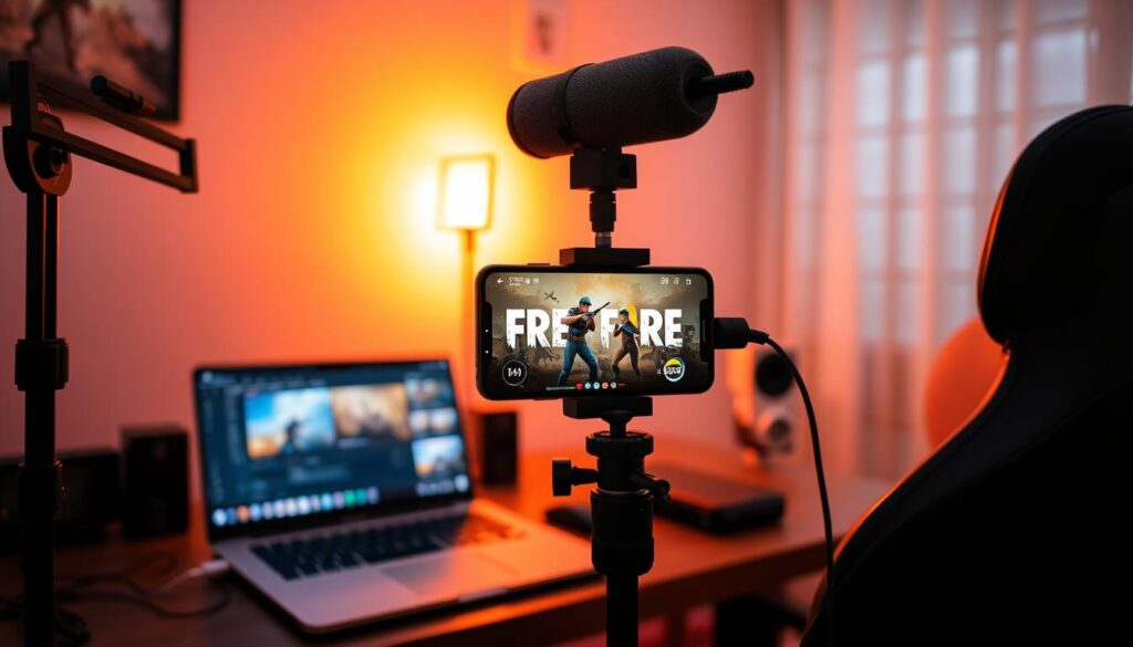 Configuración de streaming para Free Fire con móvil, micrófono y software OBS Configuración de streaming para Free Fire con móvil, micrófono y software OBS